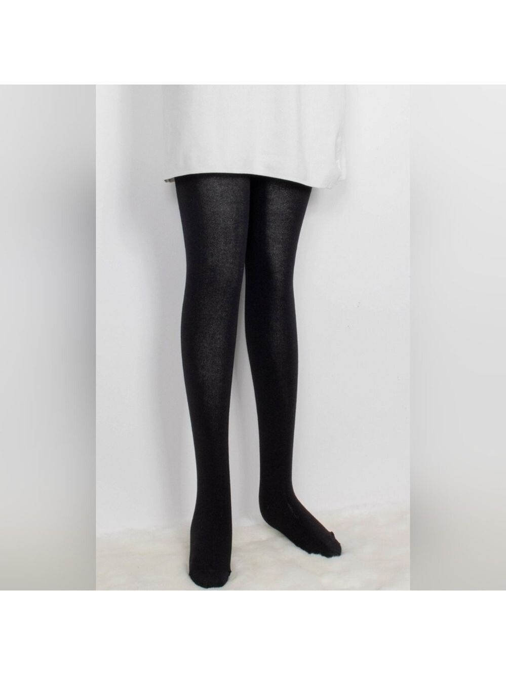 Trïbe Stretchy Full-length Footed Classy Knitted Black Tights Size XL NWT